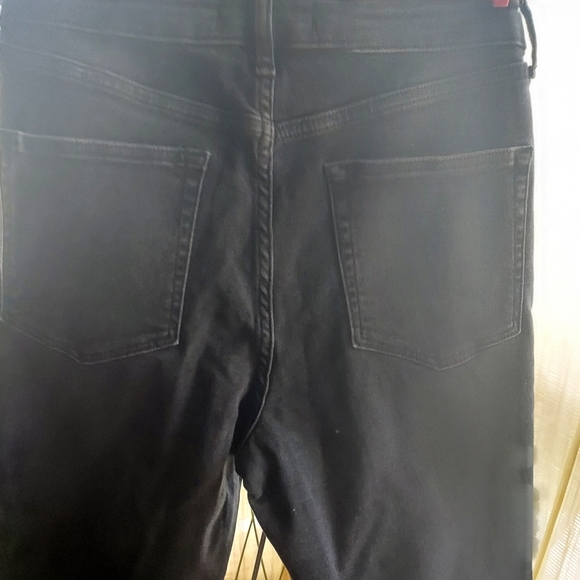 Black Raw Cuff Skinny Jeggings by FREE PEOPLE - WE THE PEOPLE - Picture 3 of 5